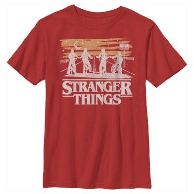 Boy's Stranger Things Starry Bike Ride T-Shirt | Target