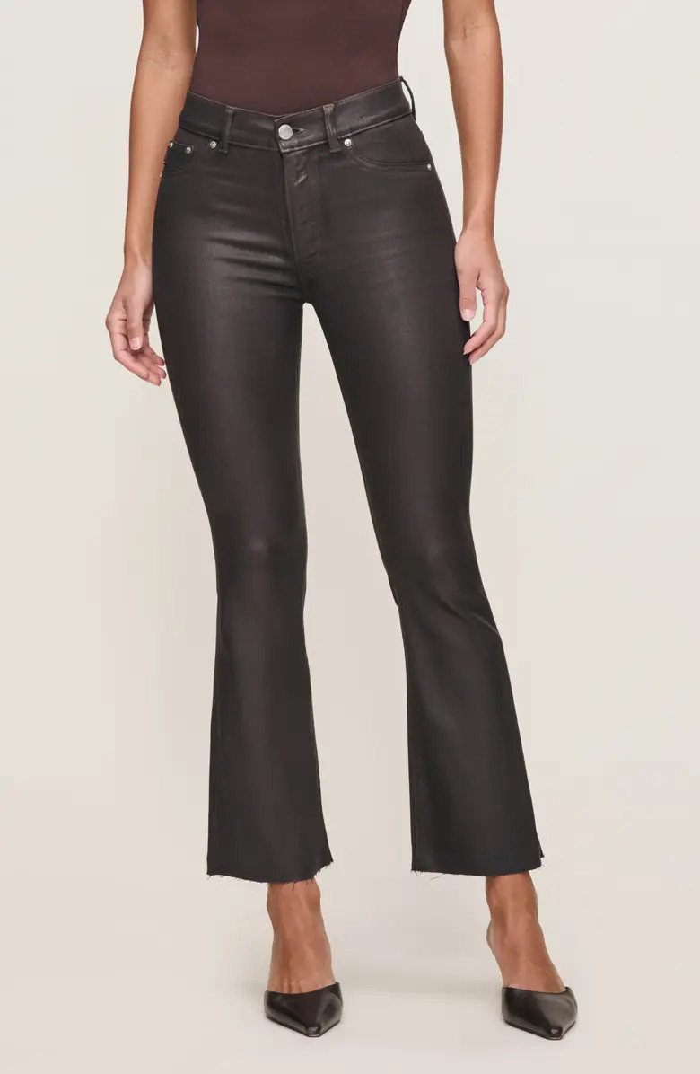 DL1961 Bridget Boot Instasculpt™ Coated High Rise Crop Jeans | Nordstrom | Nordstrom