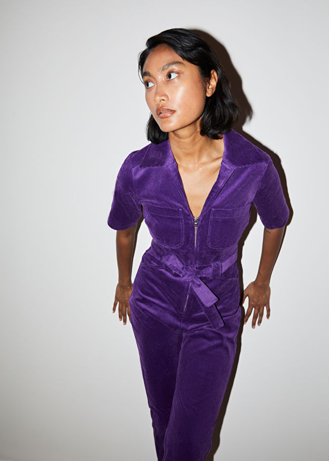 Belted Corduroy Jumpsuit | & Other Stories US
