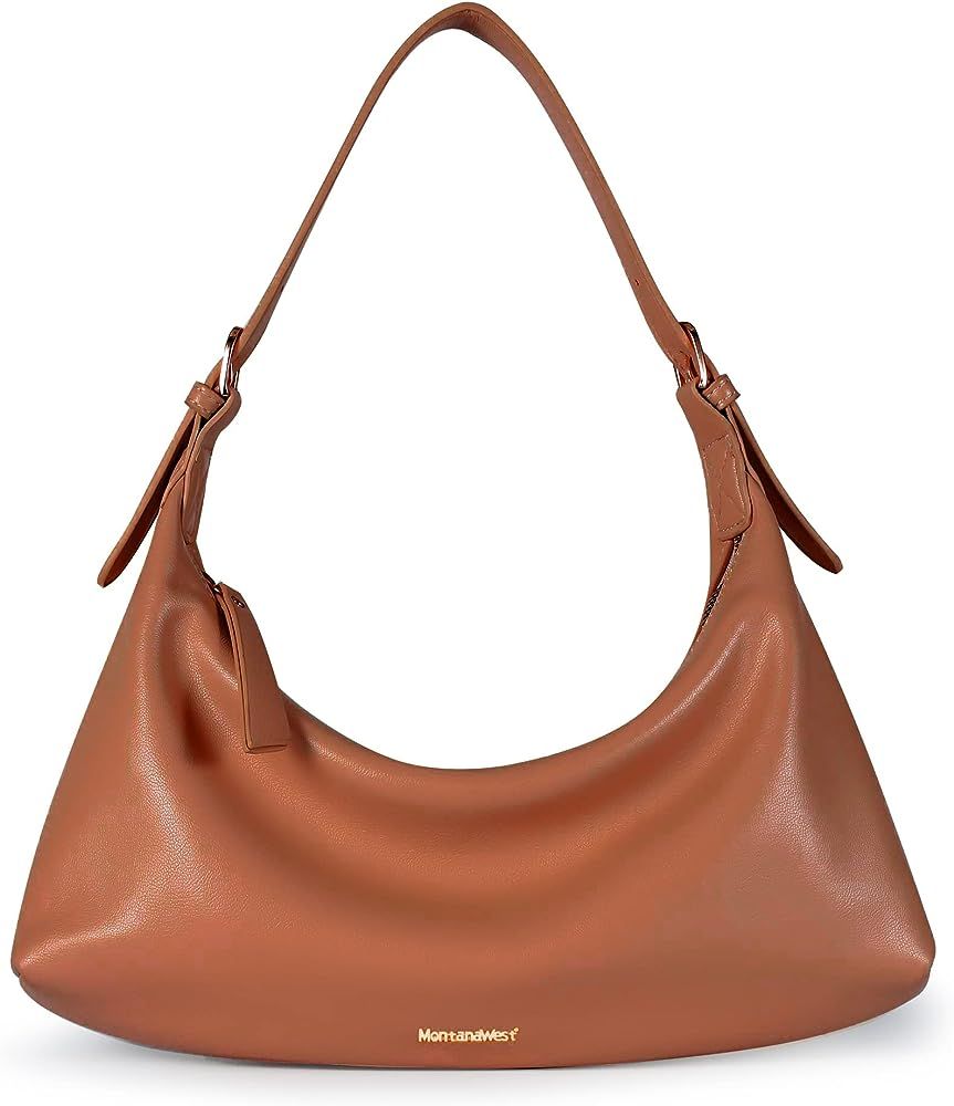Montana West Cute Shoulder Hobo Bags for Women Trendy Mini Purses Leather Clutch Purse and Handba... | Amazon (US)