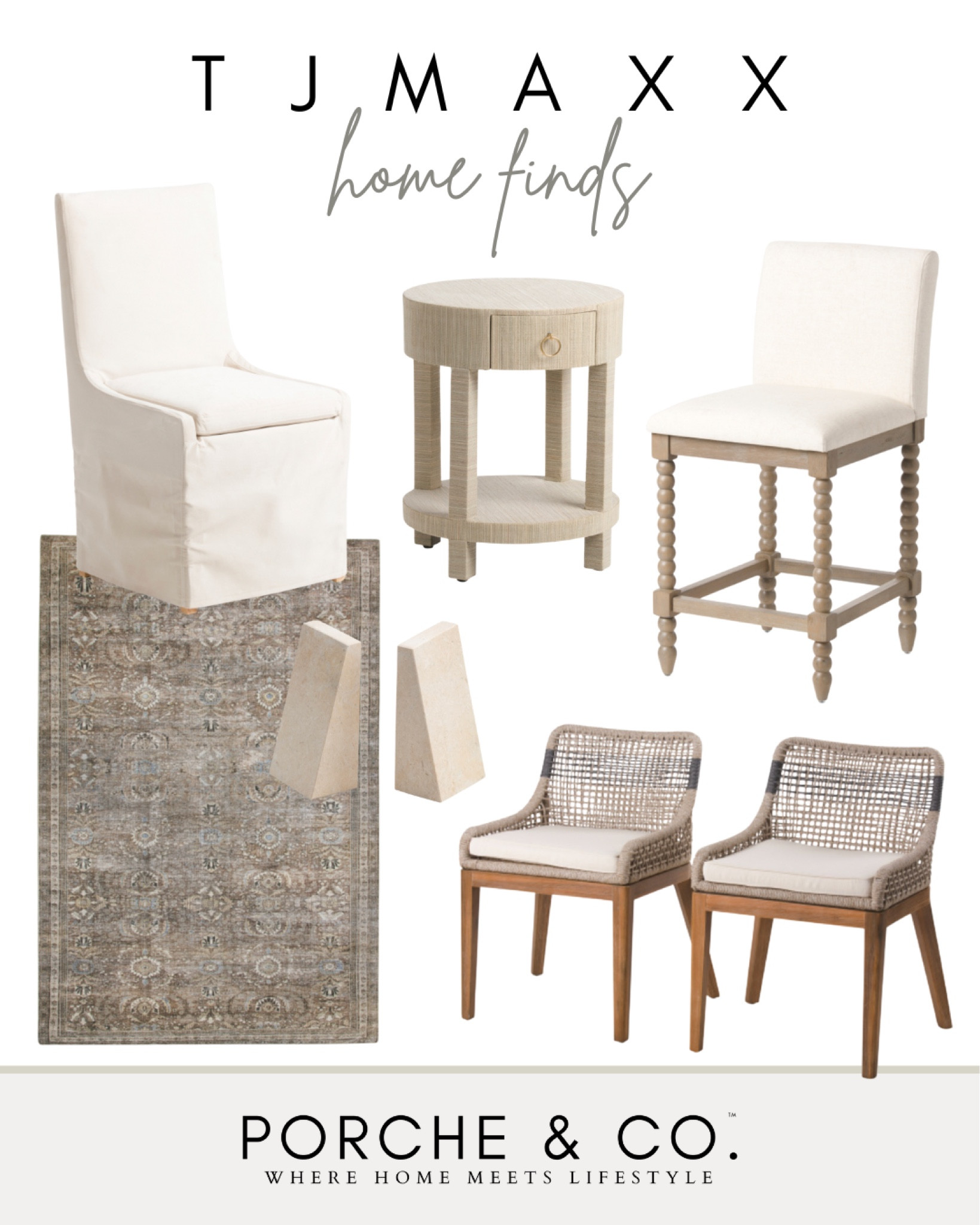 Tjmaxx home finds, affordable home decor, Tjmaxx home, affordable home furniture, counter stool, dining chair 

#LTKstyletip #LTKhome #LTKsalealert