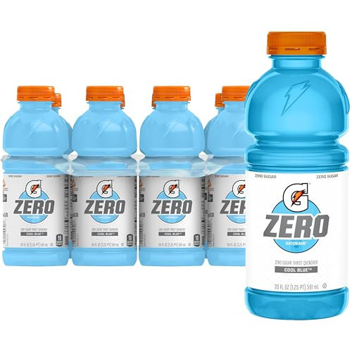 Gatorade G Zero Cool Blue, Thirst Quencher Sports Drink, 20 Fl Oz Bottles, 8 Pack | Amazon (US)