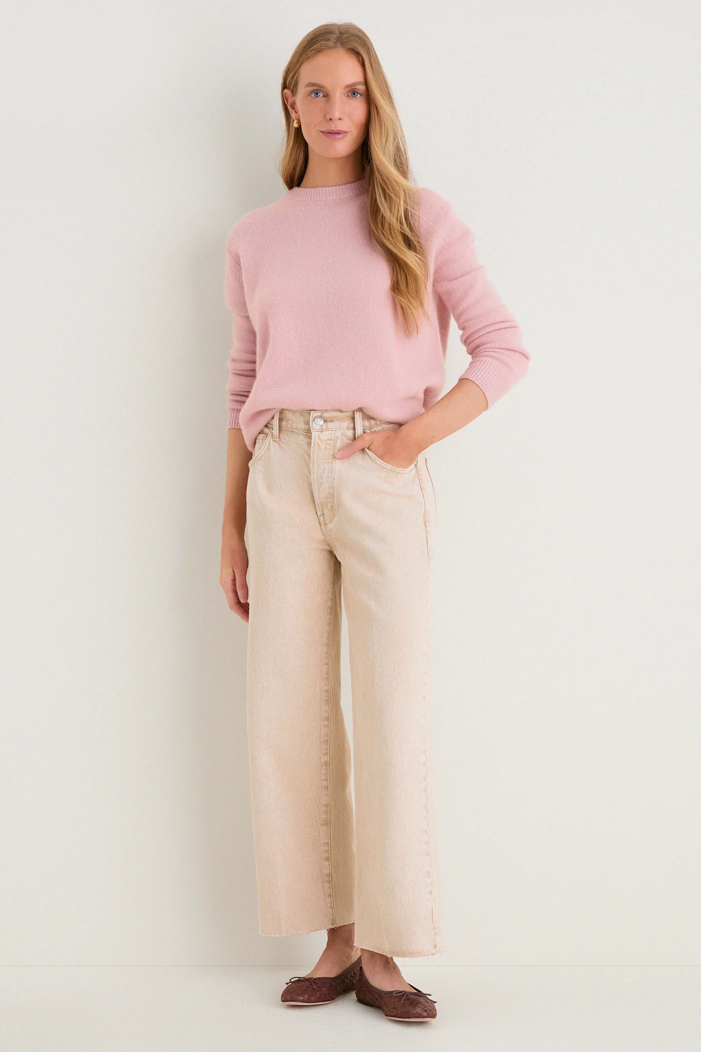 Dune High Rise Bowed Wide Leg Tate Crop | Tuckernuck (US)