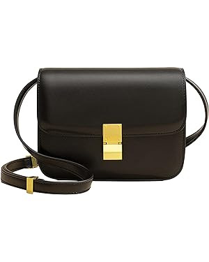 Small Crossbody Bag for Women Trendy Shoulder Bag PU Leather Square Crossbody Shoulder Purse Flap... | Amazon (US)