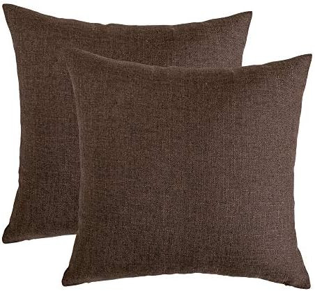 RainRoad Linen Decorative Throw Pillow Covers Cushion Cover Pillow Case for Sofa Couch Bed Chair,... | Amazon (US)