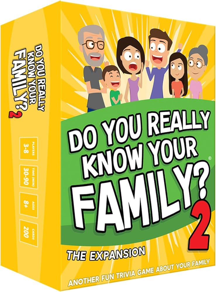 DO YOU REALLY KNOW YOUR FAMILY? 2, The Expansion Game with 200 New Cards for More Family Game Nig... | Amazon (US)