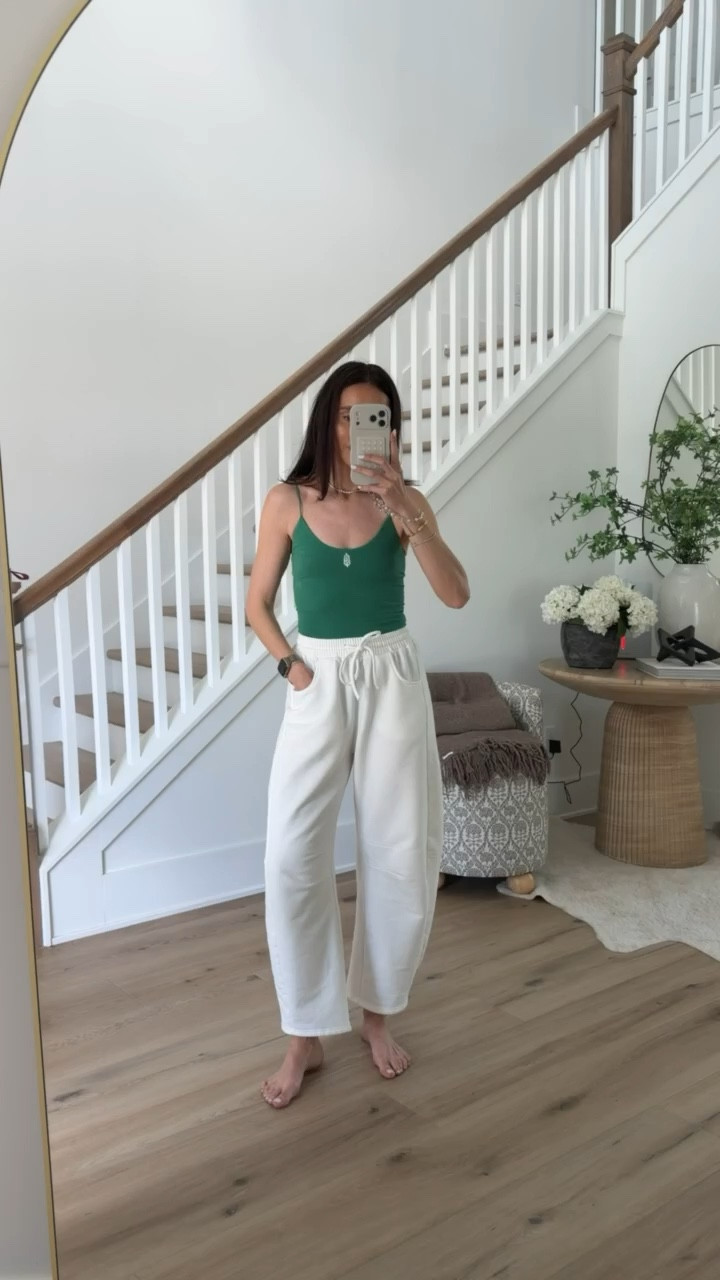 Amazon barrel leg pants, amazon clothing, fp movement tank top, comfy style, comfy pants, annabrstyle

#LTKOver40 #LTKootd