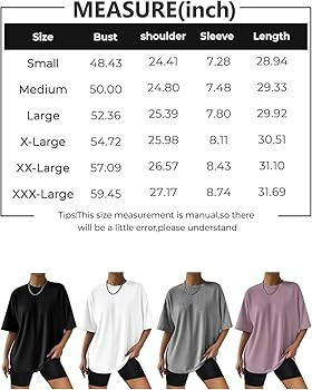 Trendy Queen Womens Oversized T Shirts Loose Fit Cotton Crewneck Short Sleeve Tops Summer Casual ... | Amazon (US)
