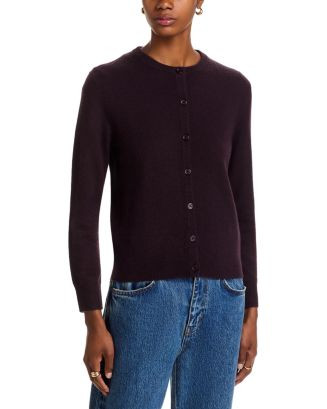 100% Cashmere Crewneck Cardigan Sweater - Exclusive | Bloomingdale's (US)