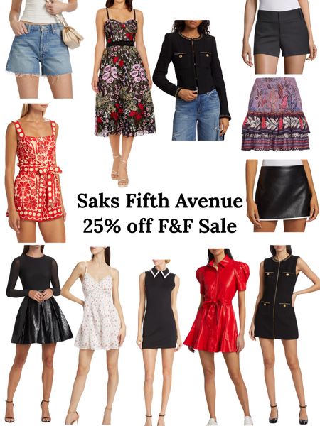 Sharing my fave finds from Saks Fifth Avenue that are 25% off during the friends and family sale!

#saks #saksfifthave #saksfifthavenue #saksstyle #sakssale #aliceandolivia #spring #vacation #springstyle #springoutfit #romper #dress #miniskirt 

#LTKsalealert #LTKSeasonal