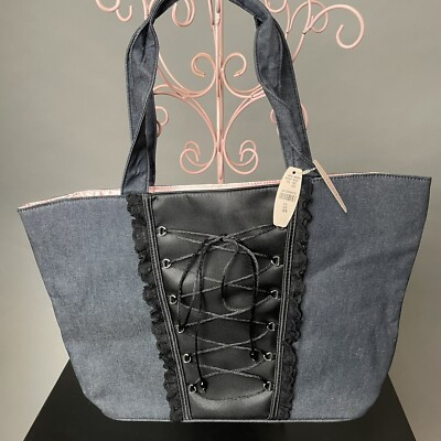 Vintage New With Tags Victoria's Secret corset bag Tote Pink Lining | eBay CA