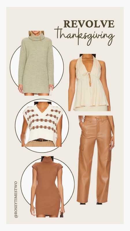 Revolve Thanksgiving!

Thanksgiving outfits, fall dress, leather pants