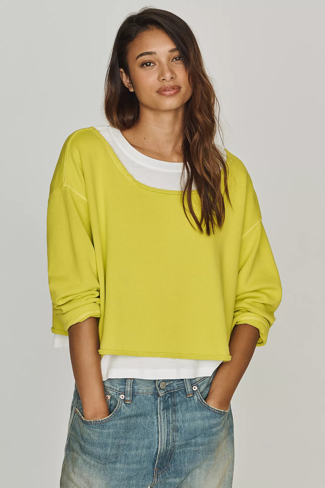 Pilcro Layered Twofer Pullover | Anthropologie (US)