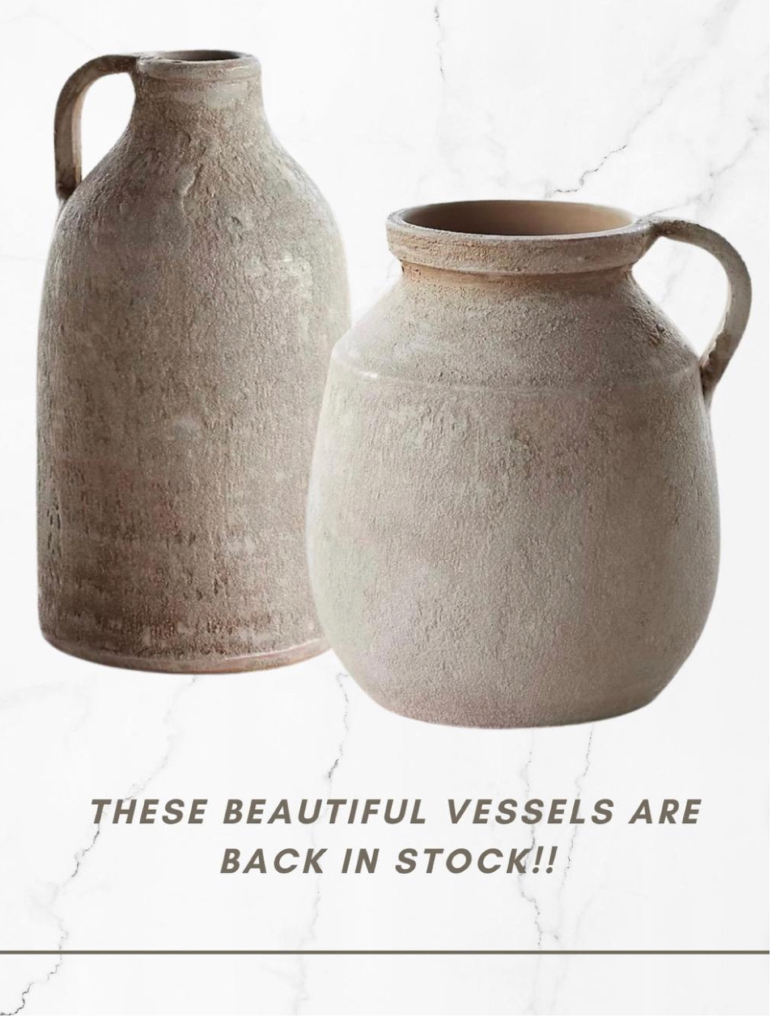 Beautiful distressed textured jugs back in stock!!

#LTKSale #LTKFind #LTKhome