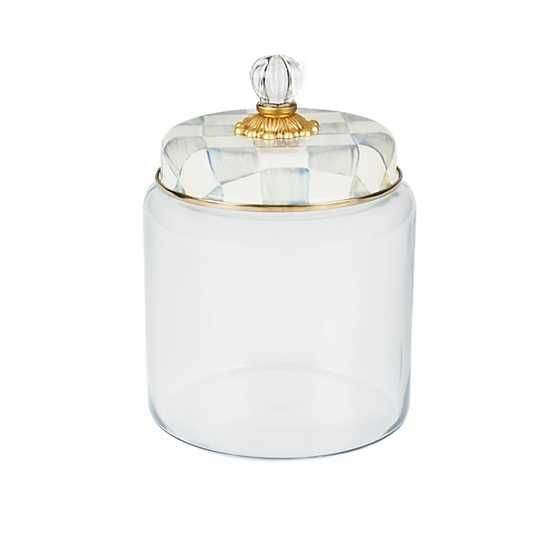 MacKenzie-Childs | Sterling Check Kitchen Canister - Large | MacKenzie-Childs