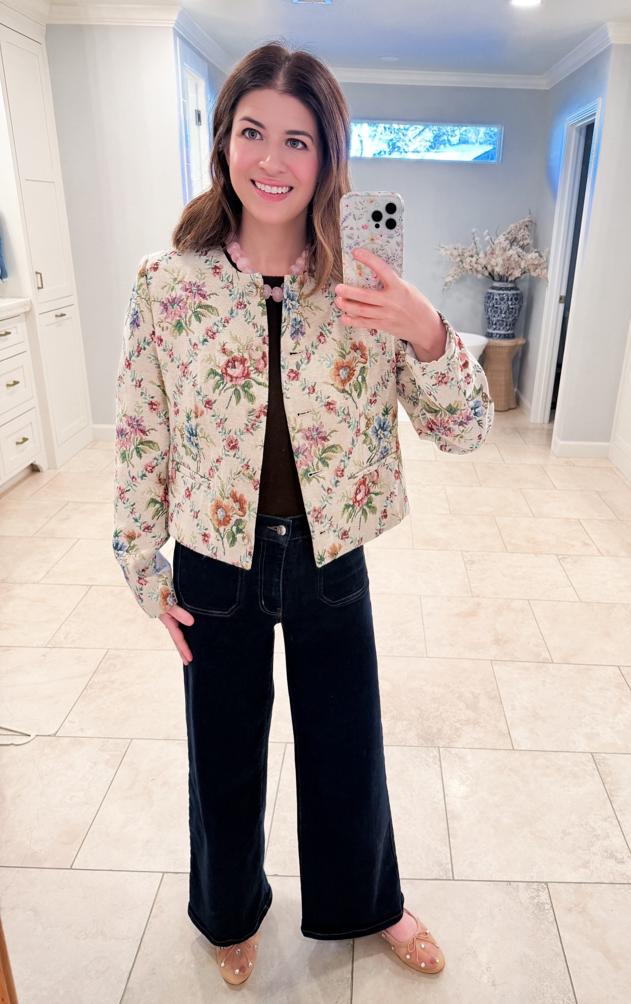 In honor of this jacket being back in stock, I had to wear it today 🤍

I love this jacket so much. The print is timeless and it instantly makes any outfit feel put together. You can sign up for emails to get 15% off your first purchase.

I paired it with my favorite cashmere tee underneath, and if you’ve been here awhile, you already know… these have been my go-to shoes all fall and winter. I wear them constantly. Use code YOUROCK to save 20% on both!


#LTKMidsize #LTKootd #LTKPetite