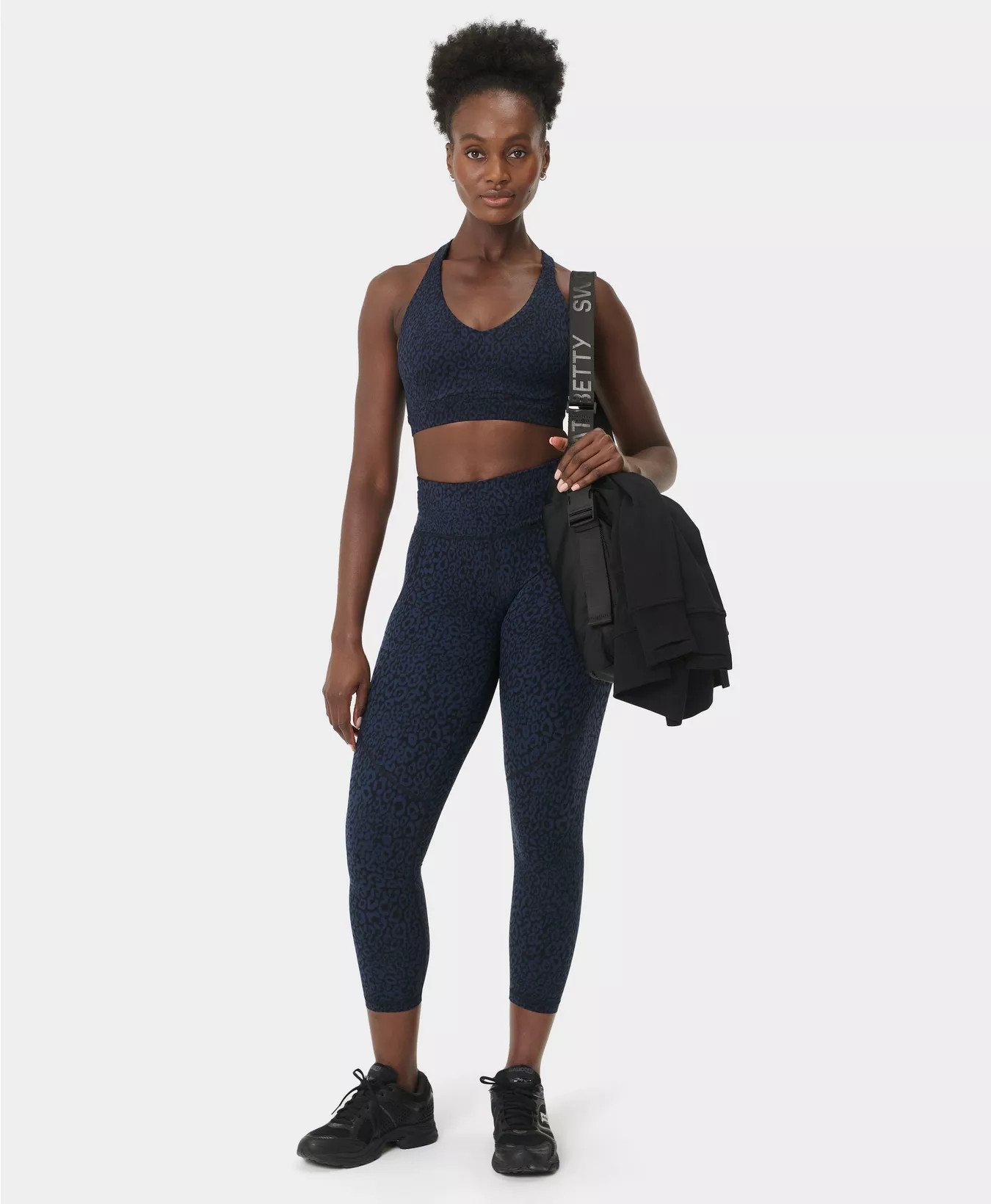 Power Pulse Bra - Brown Wild Leopard Print | Women's Sports Bras | Sweaty Betty | Sweaty Betty UK