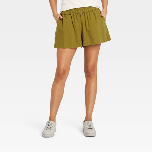 Women's High-Rise Pull-On Shorts - A New Day™ | Target