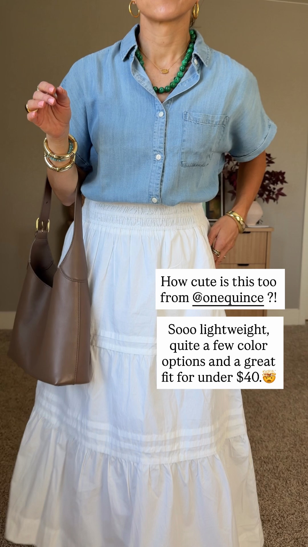 Quince is always delivering the cutest classic pieces at the best price! Obsessed with these denim tops. True to size.

@onequince #quincepartner

#LTKmomlife #LTKgrwm #LTKootd