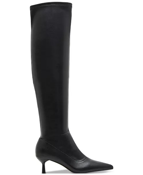 Madden Girl Deserai  Wide Calf Over-The-Knee Kitten Heel Boots - Macy's | Macy's
