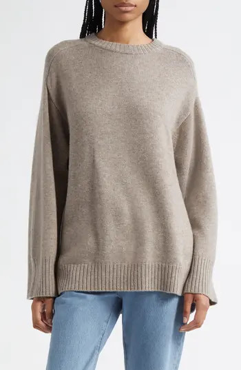 LOULOU DE SAISON Safi Step Hem Wool & Cashmere Sweater in Ash Grey at Nordstrom Rack, Size X-Large | Nordstrom Rack