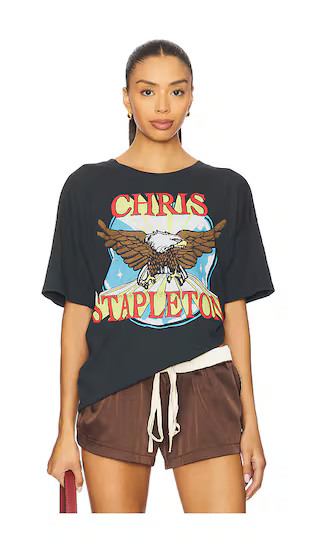 Chris Stapleton Eagle Merch Tee in Vintage Black | Revolve Clothing (Global)