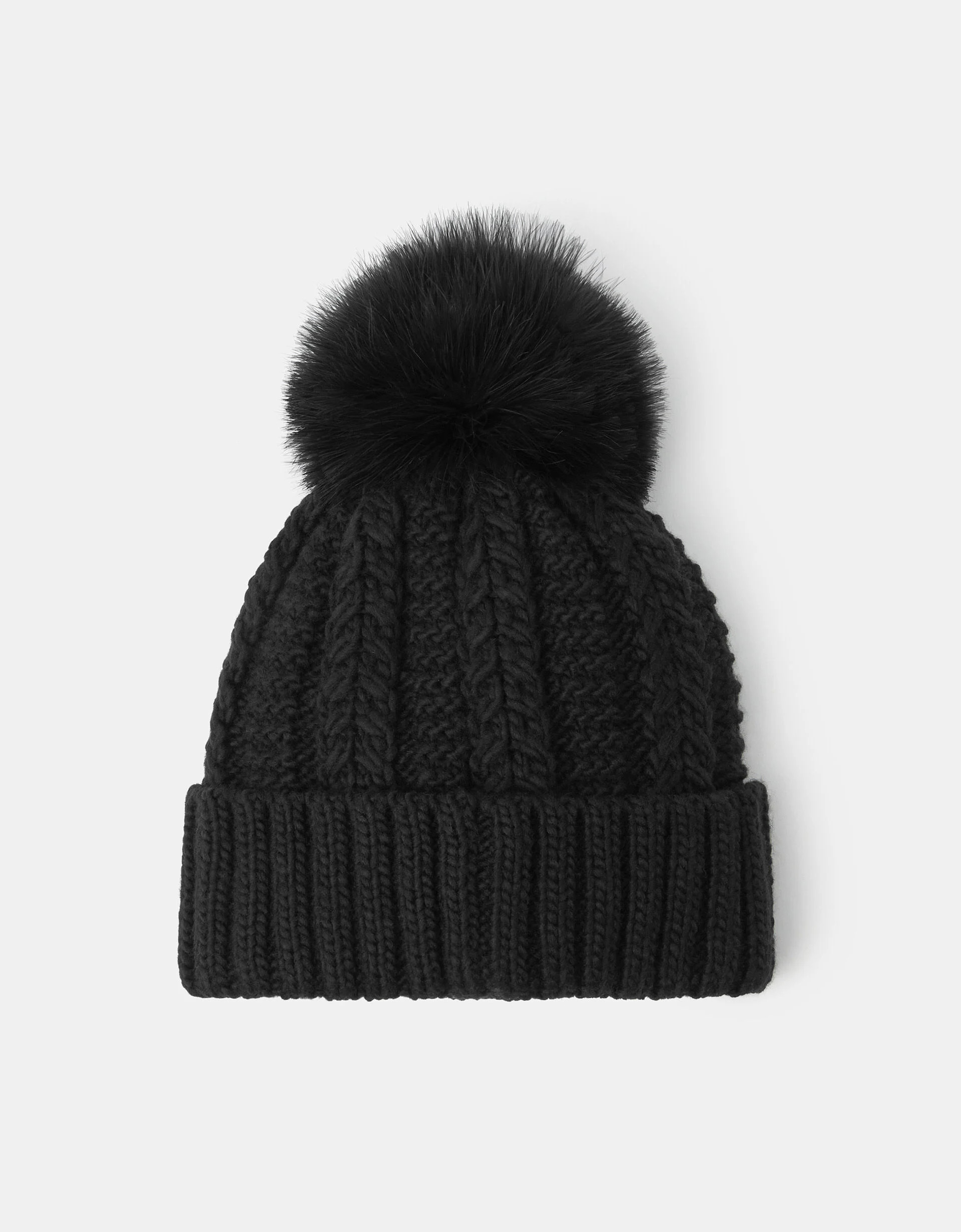 Pom-Pom Beanie Hat Black | Accessorize (Global)