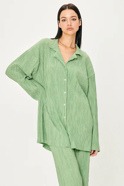 Maria Oversized Plisse Shirt | Storets (Global)