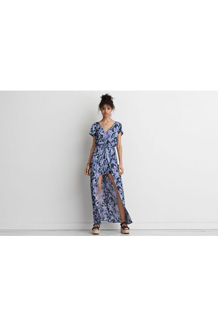 AE Floral Maxi Romper | American Eagle Outfitters (US & CA)
