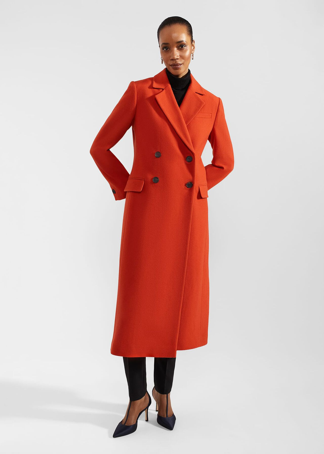 Mireya Wool Blend Coat | Hobbs US | | Hobbs