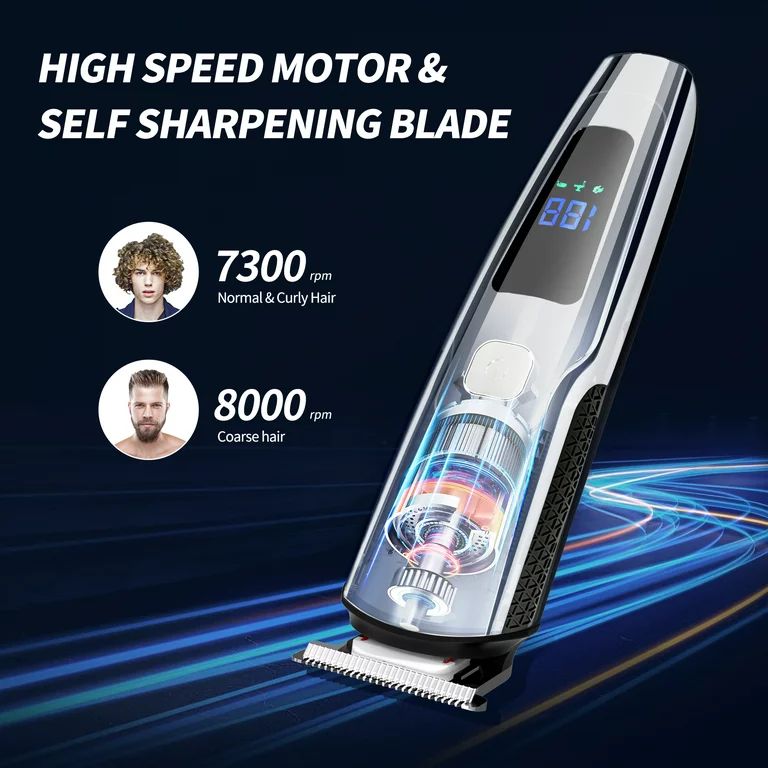 Hair Clipper, 14 in 1 Electric Beard Trimmer for Men, IPX7 Waterproof USB Rechargeable Cordless H... | Walmart (US)