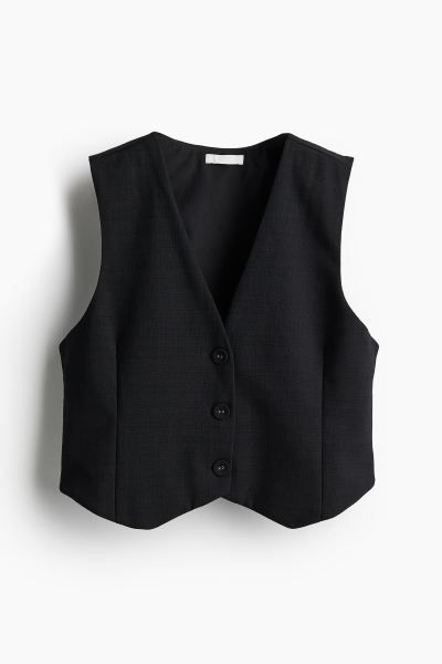 Suit waistcoat - Black - Ladies | H&M GB | H&M (UK, MY, IN, SG, PH, TW, HK)