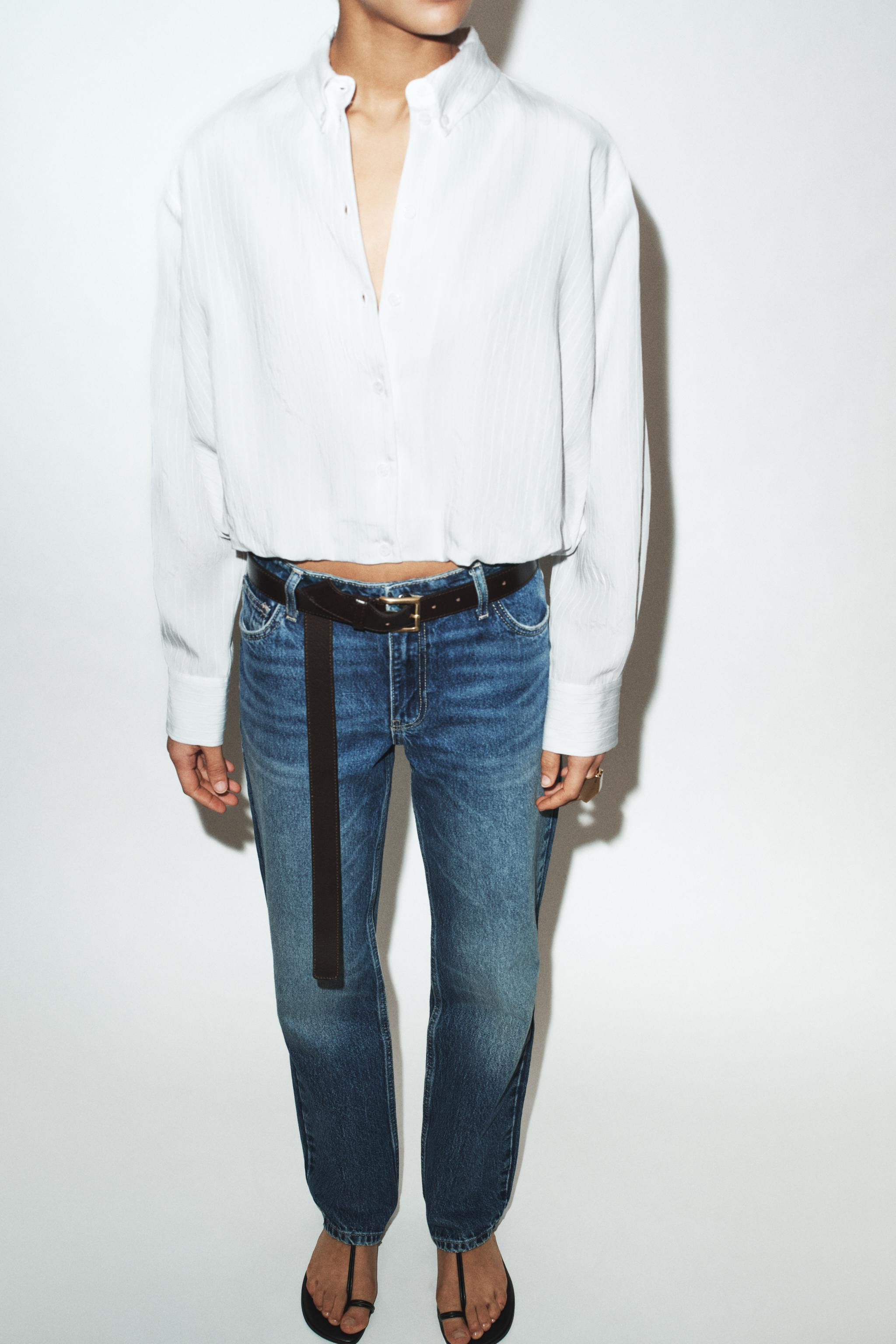 STRIPED BALLOON POPLIN SHIRT | Zara US