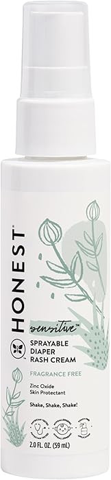 The Honest Company Baby Diaper Rash Cream Spray | Moisturizing + Calming Zinc Oxide | Hypoallerge... | Amazon (US)