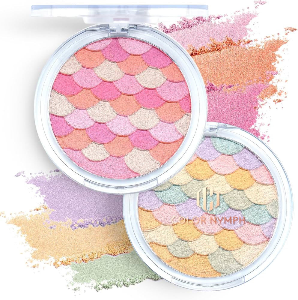 Color Nymph Powder Blush & Highlighter Makeup Set | Multi-Purpose Highlighter Palette | Highly Pi... | Amazon (US)
