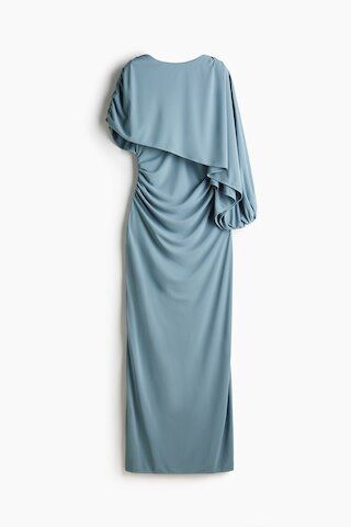 H & M - Cape-Detail Draped Dress - Light Dusty Blue | H&M (US + CA)