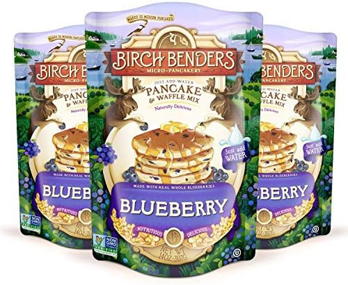 Blueberry Pancake & Waffle Mix By Birch Benders, Made With Real Blueberries, Just Add Water, Non-... | Amazon (US)