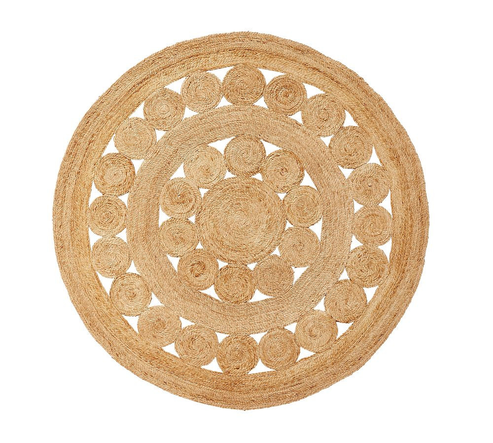 Cielo Jute Round Rug | Pottery Barn (US)