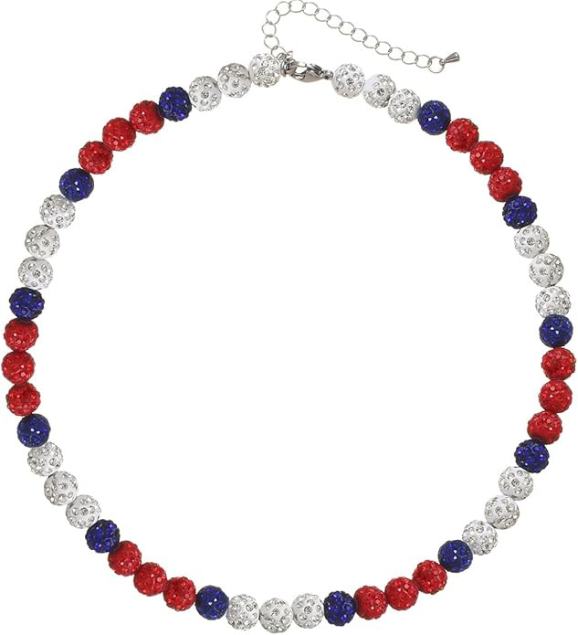 Baseball Necklace - Glitter Bling Clay Beaded Ice Collection Necklace for Men Boys Cool Gifts for... | Amazon (US)