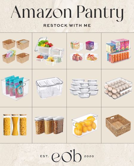 Amazon pantry and kitchen organization essentials #amazon #pantry #fridge #kitchen #organization

#LTKhome #LTKunder50