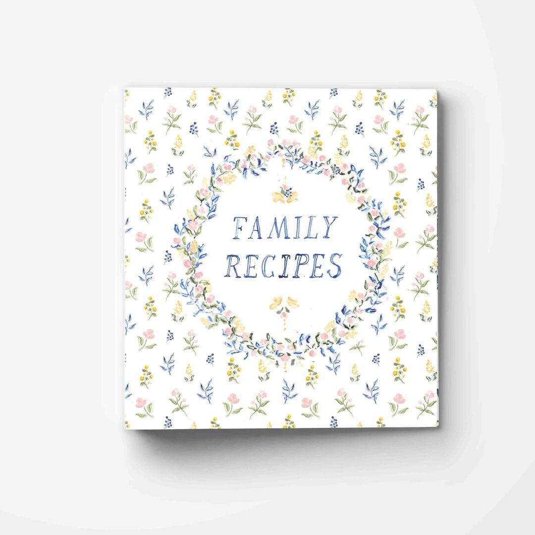 Floral Family Recipes 3-ring Recipe Binder Add Tab Dividers, - Etsy | Etsy (US)