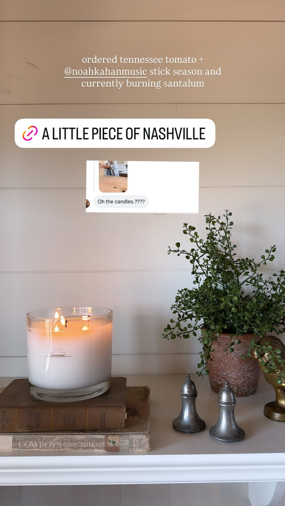 Ordered these candles from Ranger Station and I love this santalum scent! Perfect home scent 🤎 I also ordered Noah Kahan Stick Season & Tennessee Tomato. 

 #LTKSeasonal #LTKHome