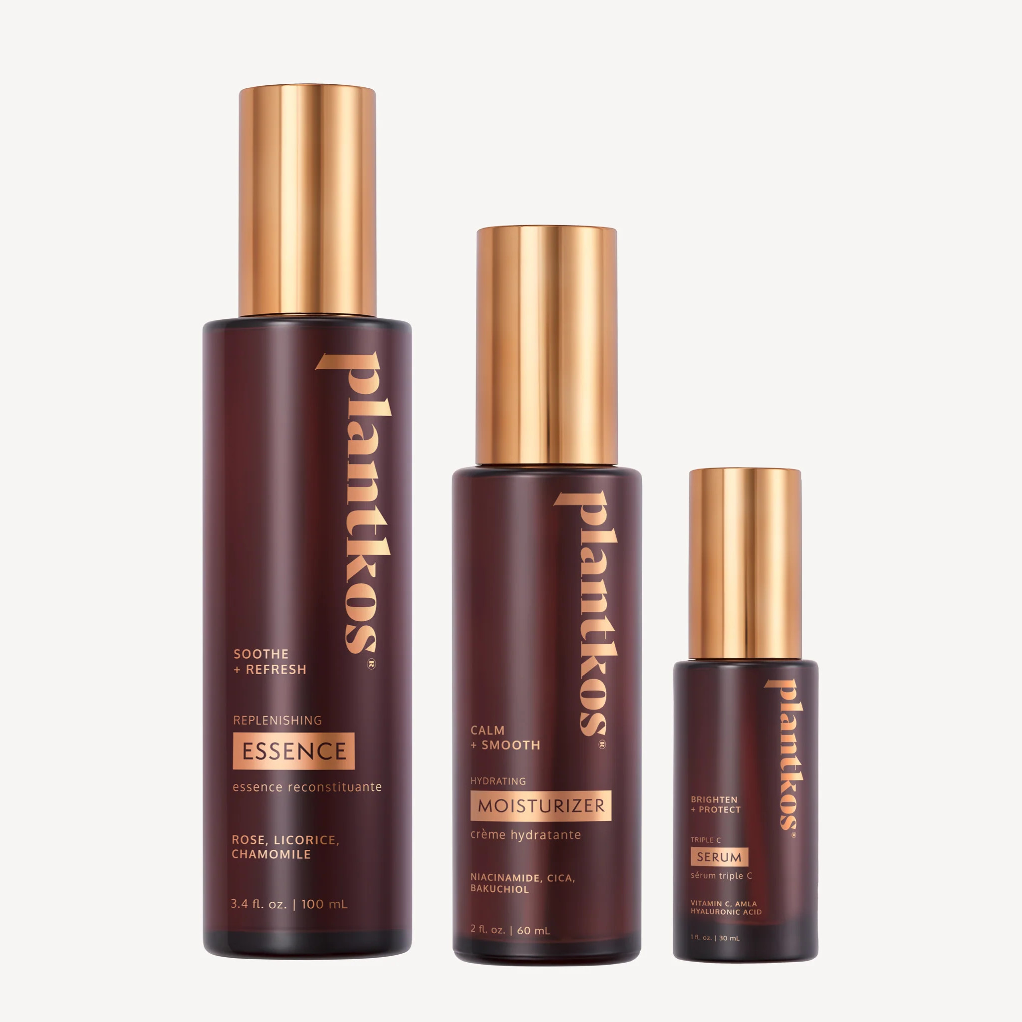 Hydrate, Brighten, Calm Trio | Plantkos