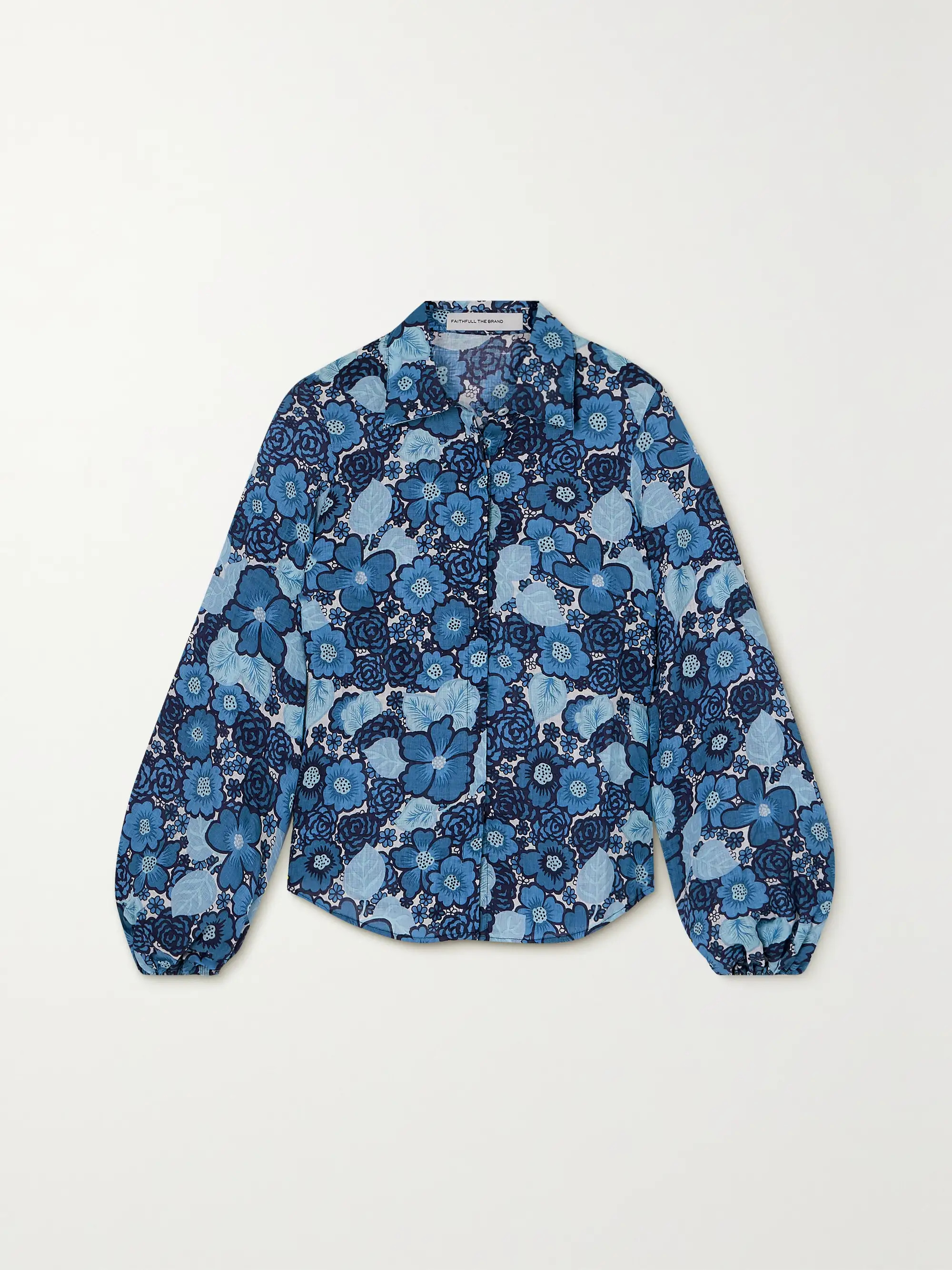 + NET SUSTAIN Las Brisas floral-print linen shirt | NET-A-PORTER (UK & EU)