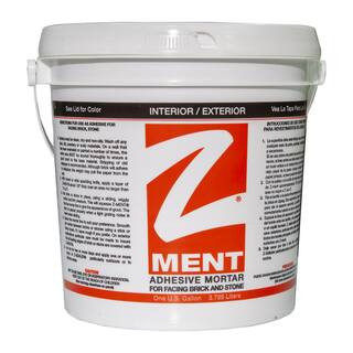 Z-BRICK 16 lbs. Premixed White Adhesive Mortar ZD045015 - The Home Depot | The Home Depot