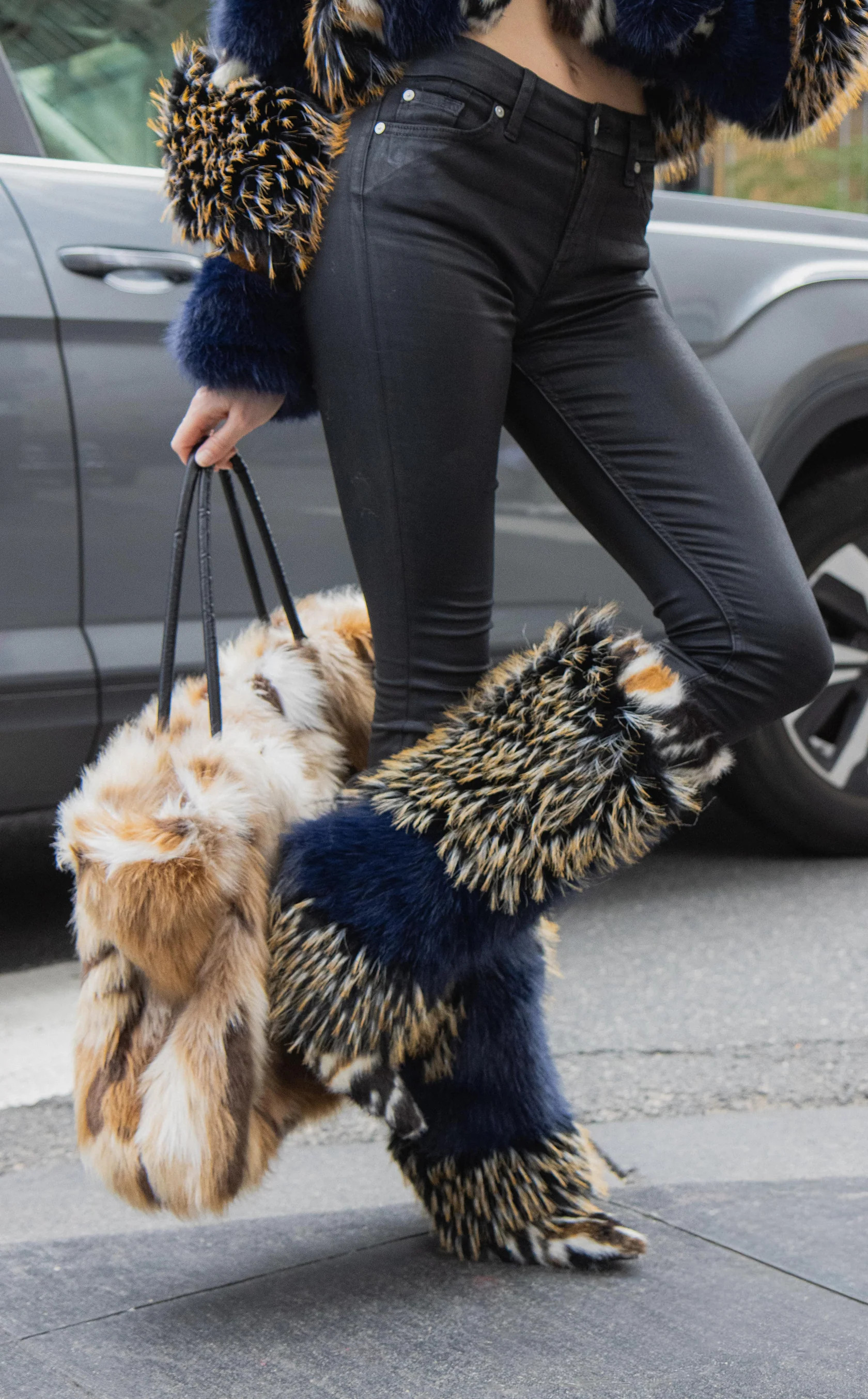 UPENDO-NAVYMULTI STILETTO BOOT | Azalea Wang