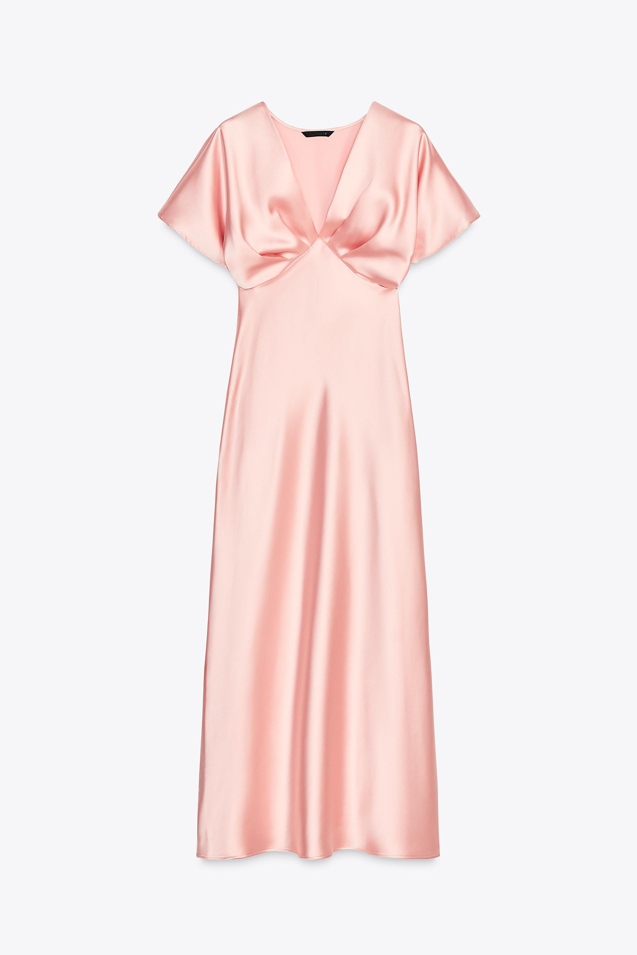 SATIN MIDI DRESS | Zara US