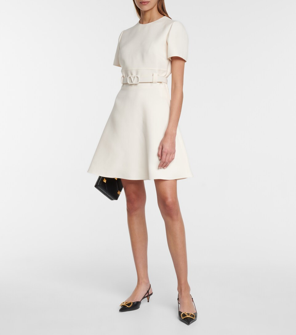 VLOGO wool and silk minidress | Mytheresa (UK)