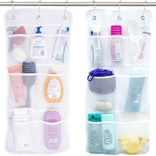 S&T INC. Shower Organizer, Shower Caddy or Bathroom Organizer with Quick Drying Mesh, 7 Pockets t... | Amazon (US)