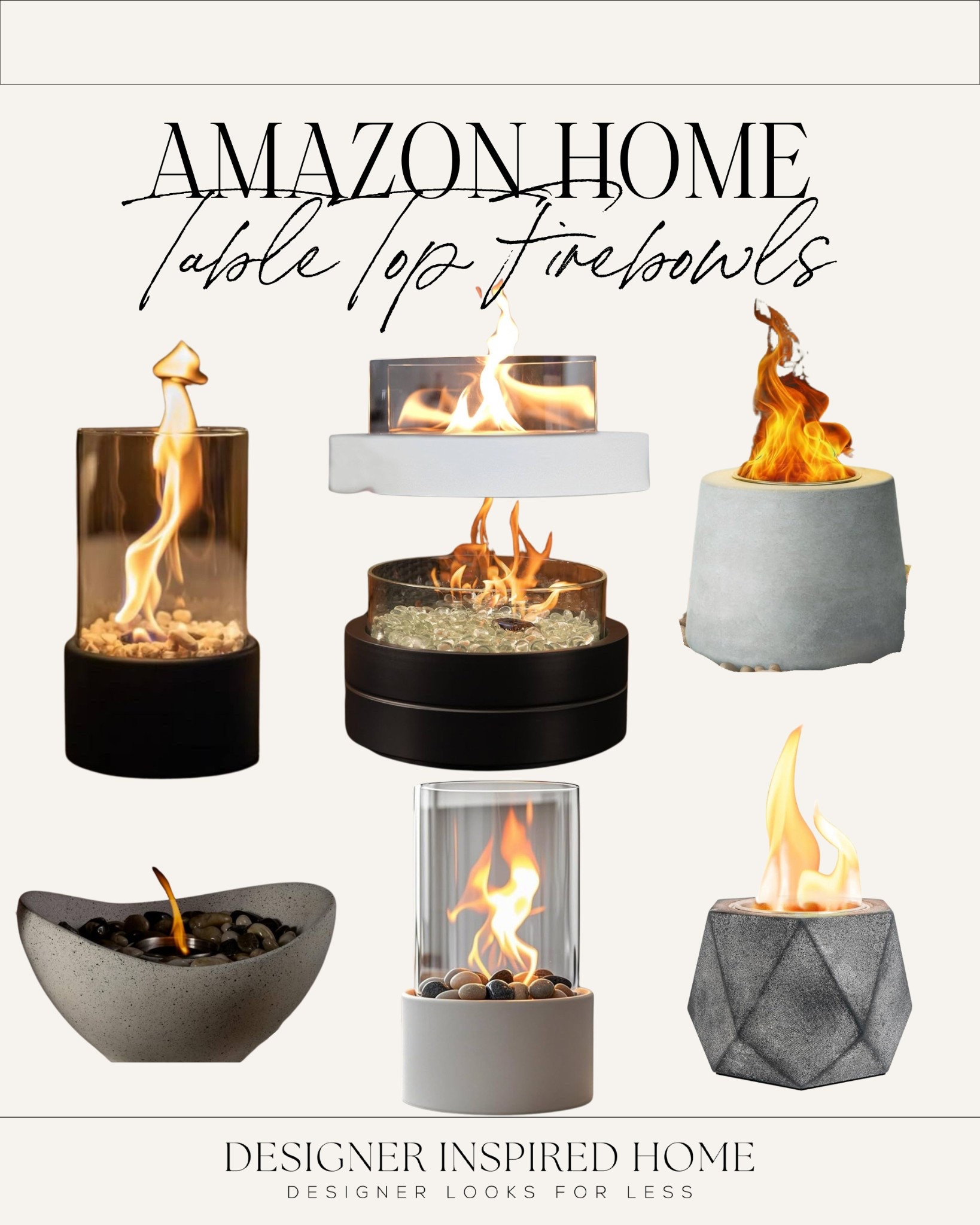 Amazon table top firebowls